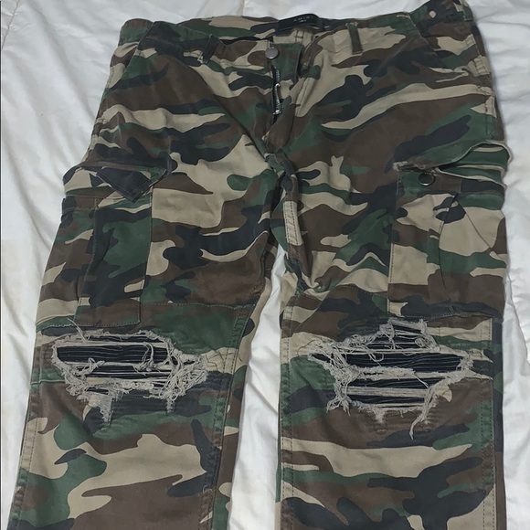 mike amiri camo jeans